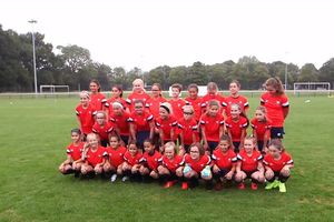 Une équipe féminine de football